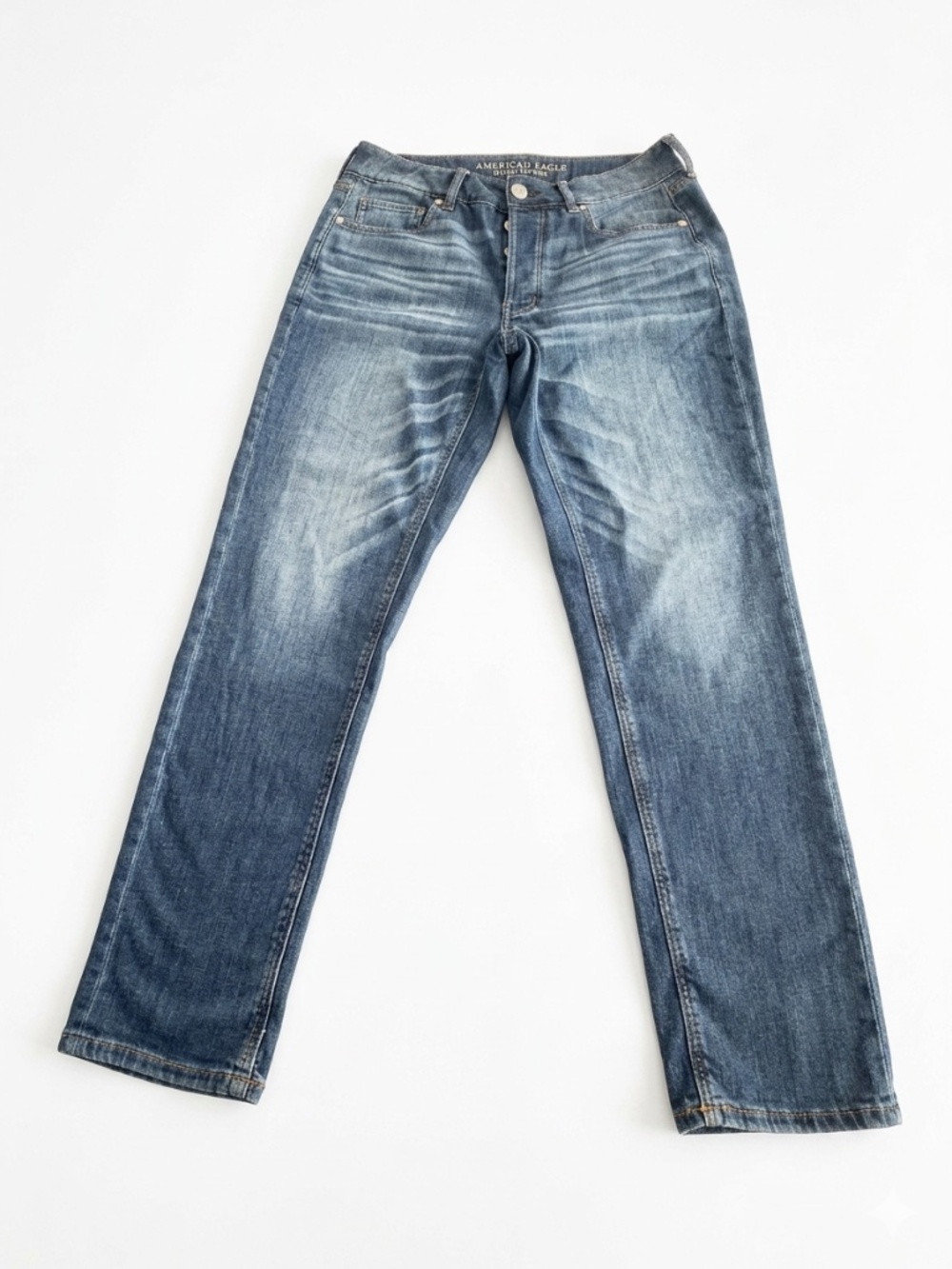 American Eagle Tomgirl Button Fly Jeans Medium Wash Slouchy Boyfriend Size 6R
